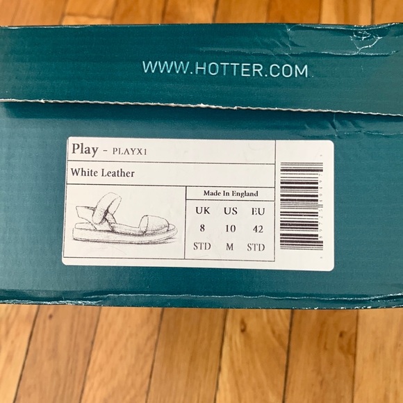 Like-New Hotter Play White Leather Women’s Sandals - Size 10 - Picture 7 of 7